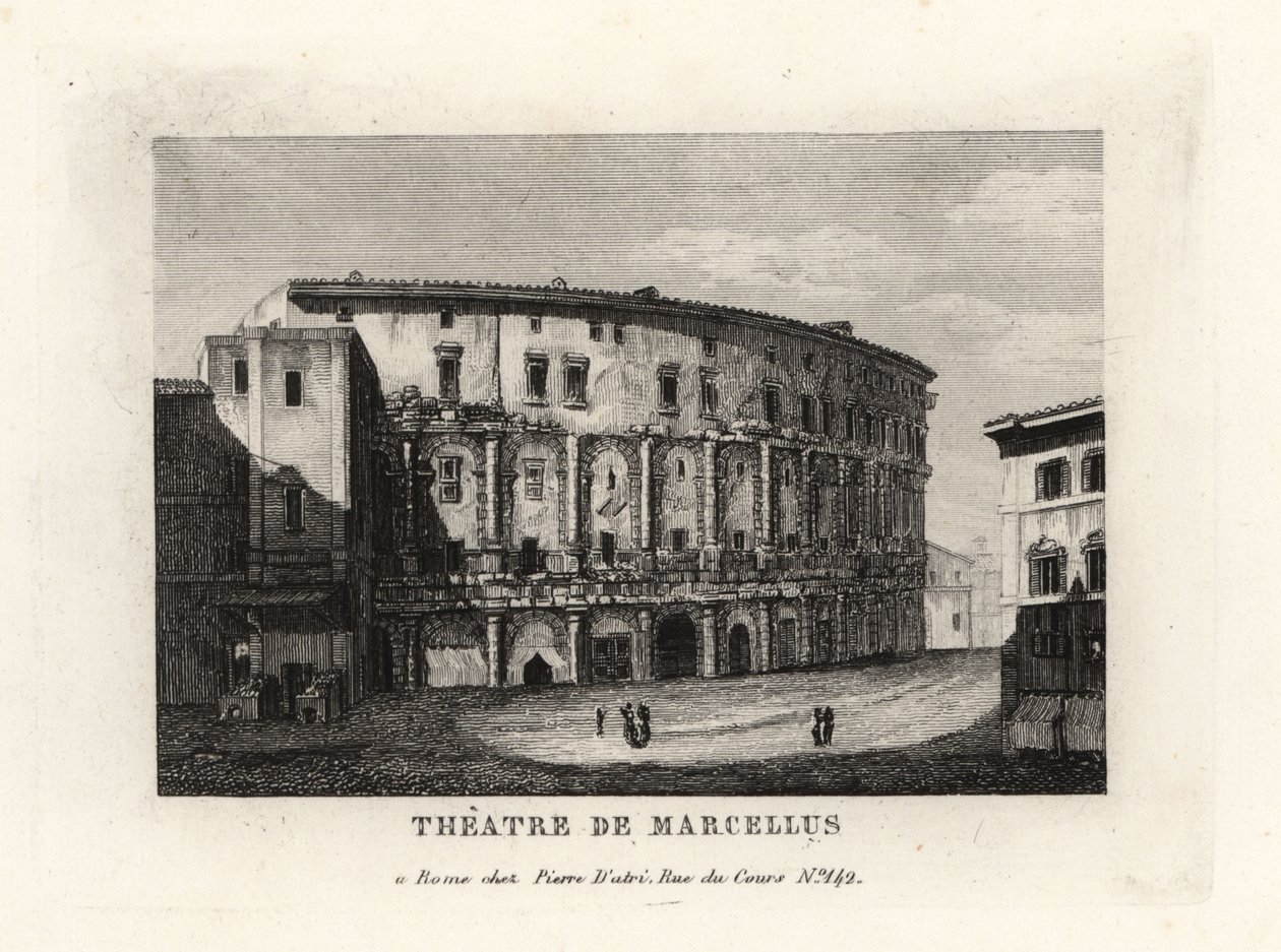 View of the Theatre of Marcellus, Rome بواسطة غير معروف
