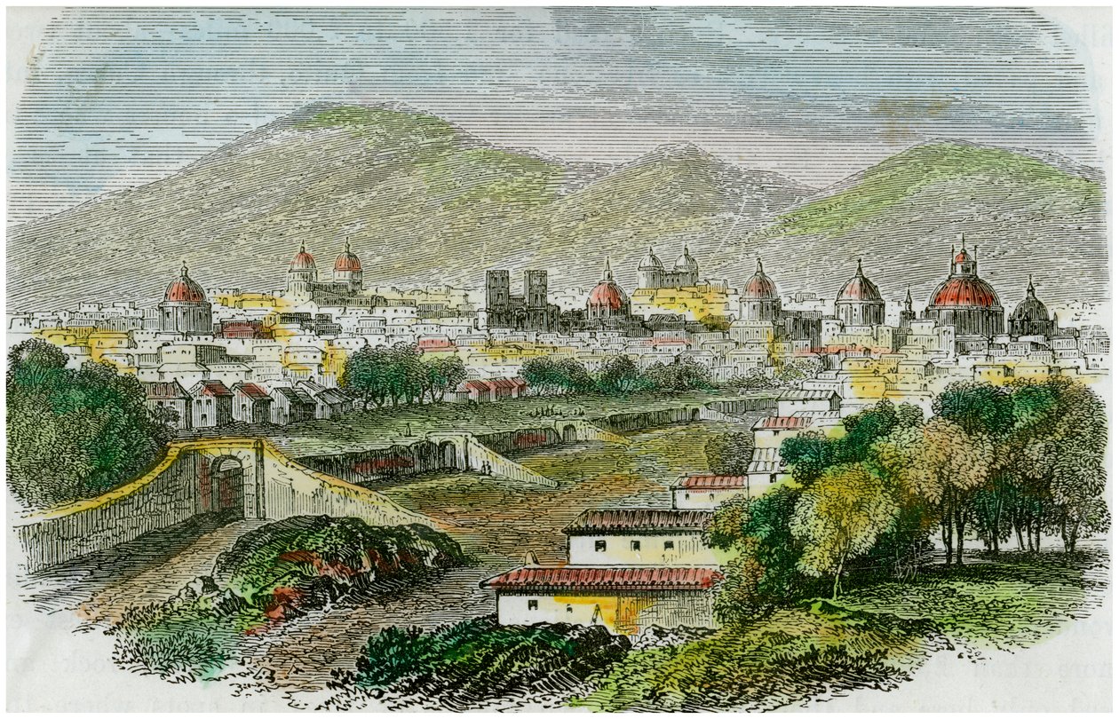 منظر لمدينة كوزكو ، بيرو ، c1875 بواسطة غير معروف