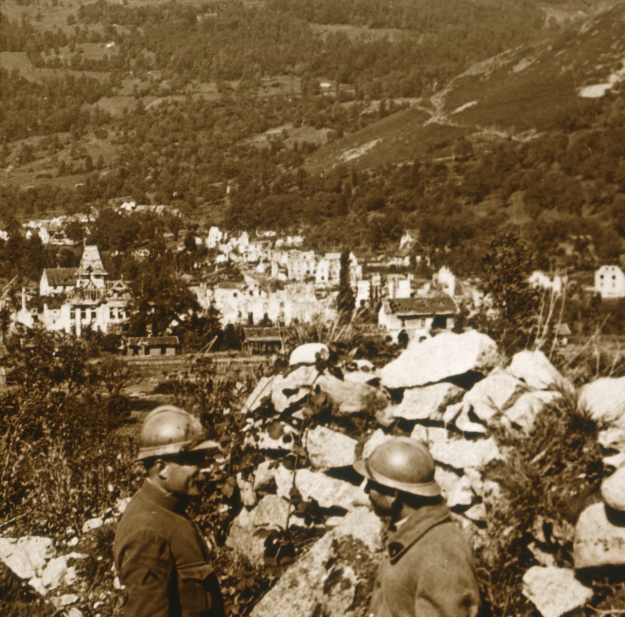 منظر للخطوط ، ميتزيرال ، شمال فرنسا ، c1914-c1918 بواسطة غير معروف