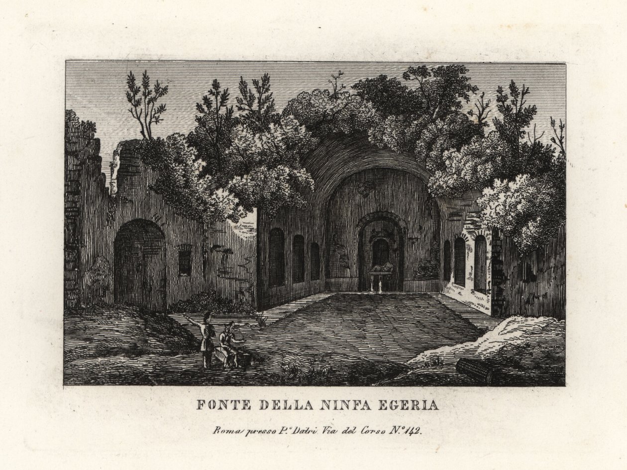 منظر لربيع الحورية Egeria ، Egeria nympheum ، Ninfeo d