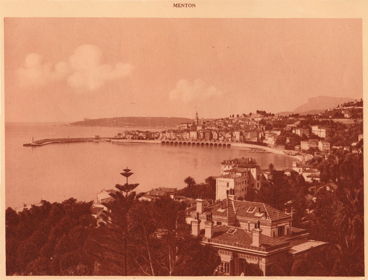 منظر مأخوذ من شارع جارافان ، مينتون ، 1930. بواسطة غير معروف