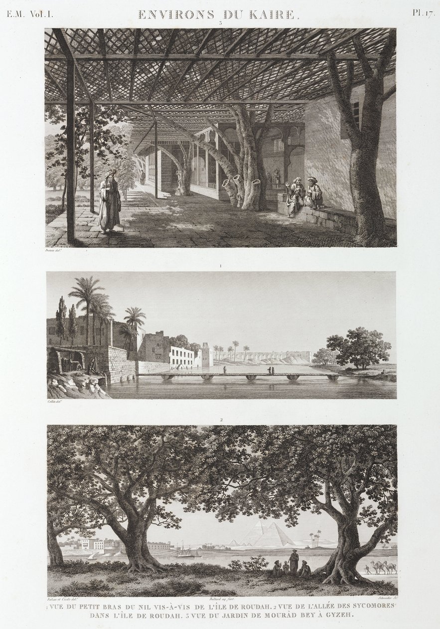 مناظر حول القاهرة ، مصر ، عام 1798 بواسطة غير معروف