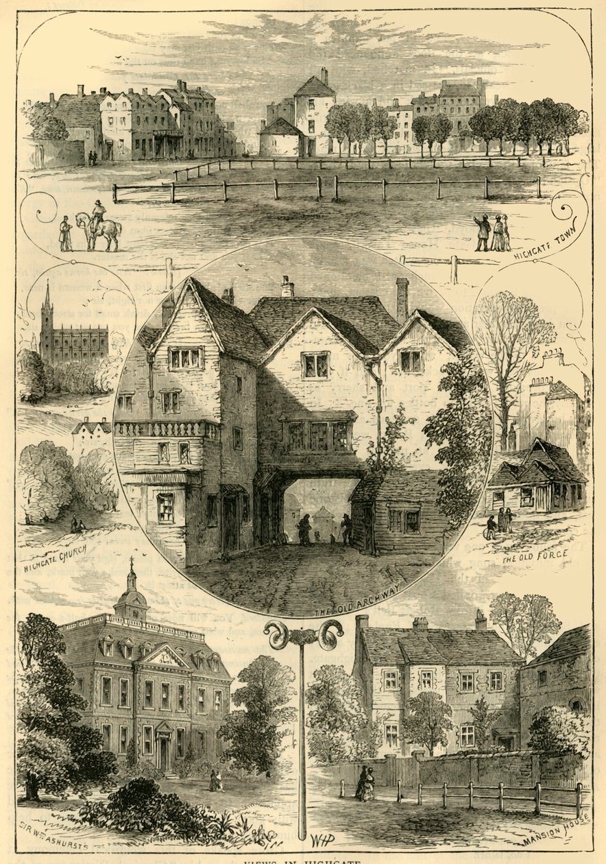 المشاهدات في Highgate ، c1876. بواسطة غير معروف