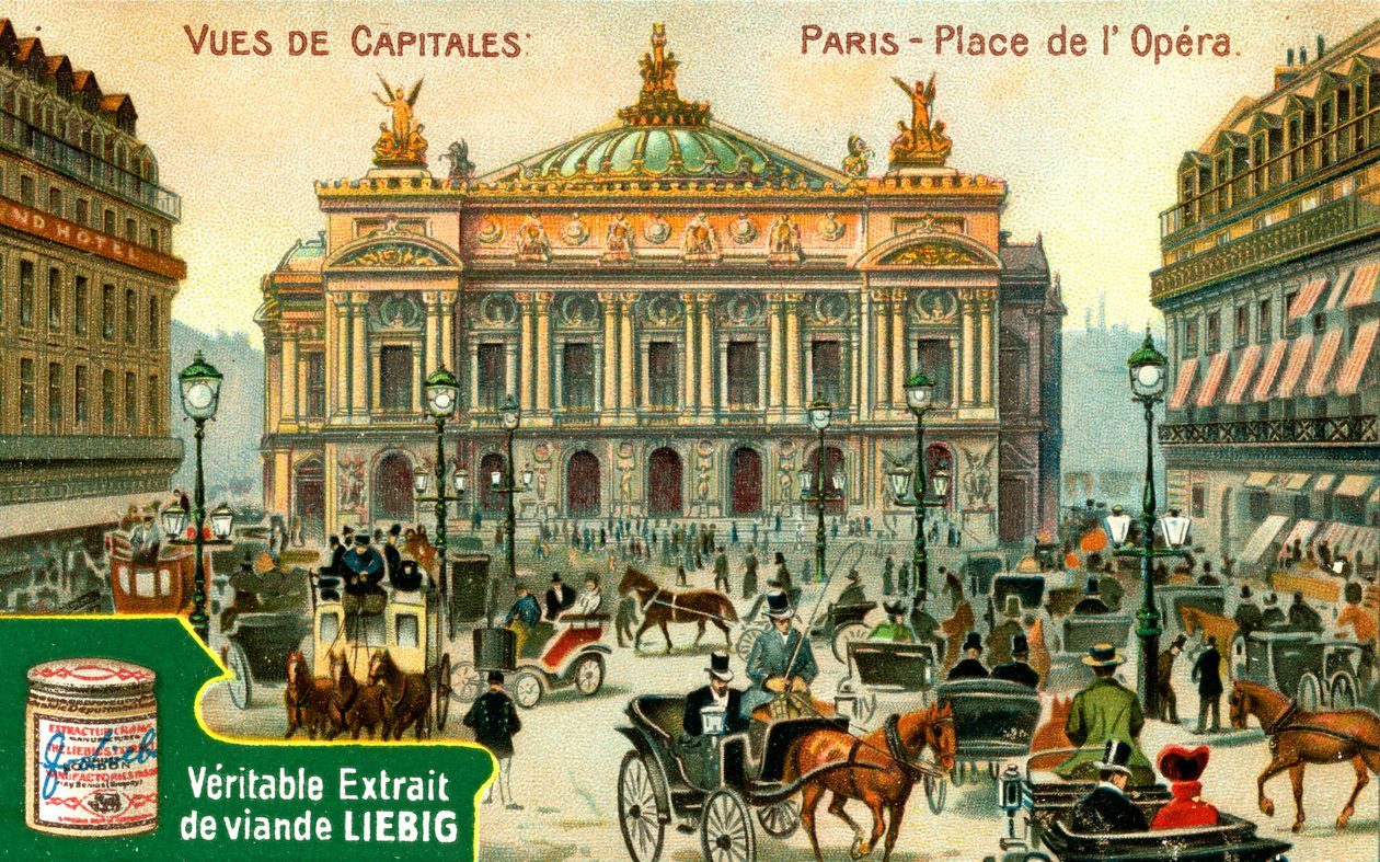مناظر للعواصم: Place de lOpera ، باريس ، c1900 بواسطة غير معروف