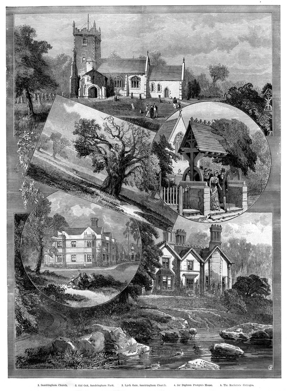 مناظر لساندرينجهام ، نورفولك ، 1887 بواسطة غير معروف