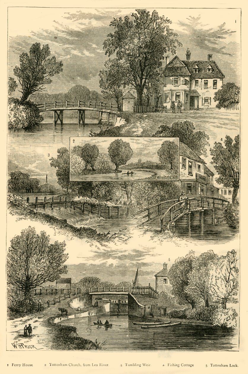 المشاهدات على نهر ليا ، c1876. بواسطة غير معروف