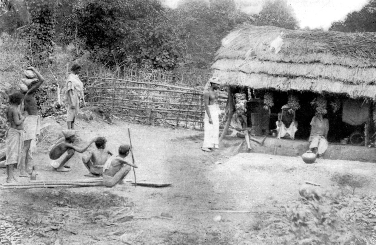 قرية منبوذة للتسوق في جنوب الهند ، 1926 بواسطة غير معروف