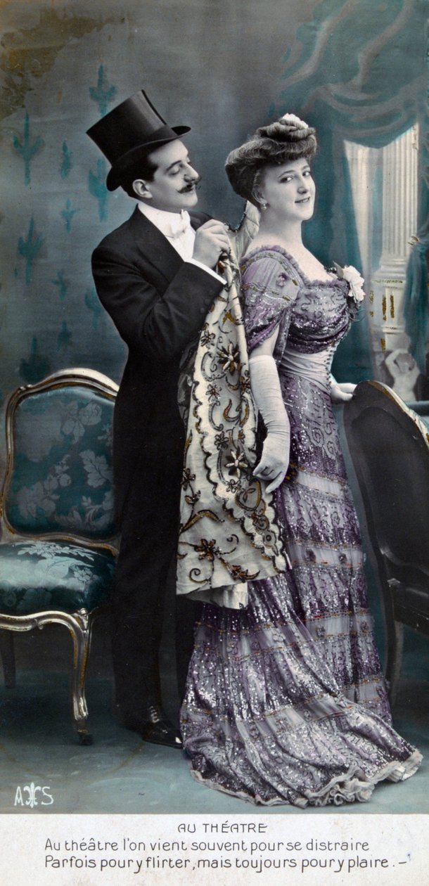 بطاقة بريدية فرنسية عتيقة ، c1900 بواسطة غير معروف