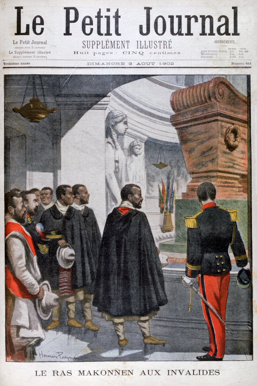 زيارة رأس ماكونن إلى Les Invalides في باريس 1902 بواسطة غير معروف