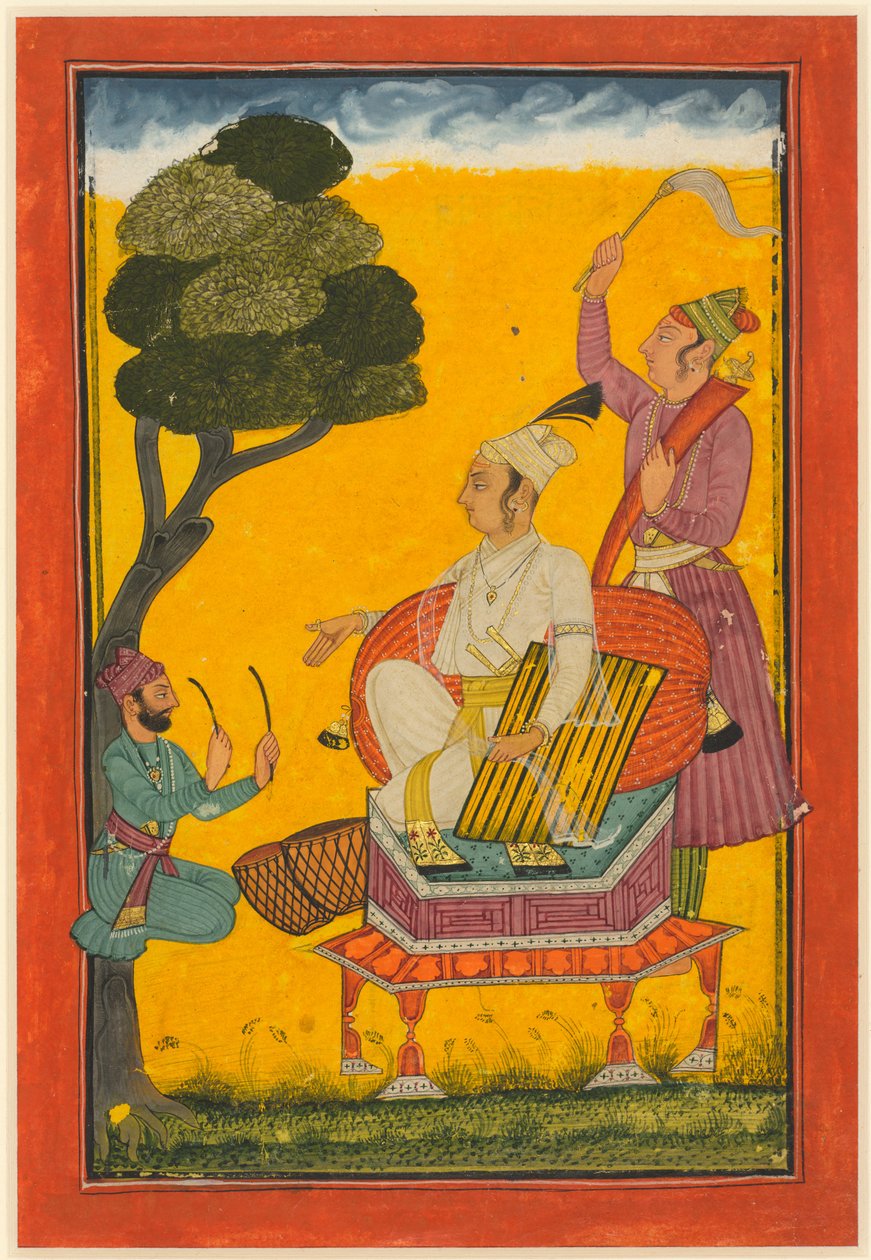 Vivaca Ragaputra ، ورقة من سلسلة Ragamala ، ج. 1700-1720. بواسطة غير معروف