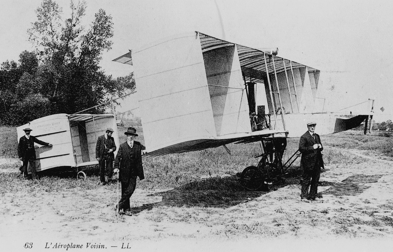 طائرة Voisin ذات السطحين ، 1910 بواسطة غير معروف