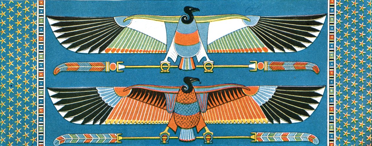 زخارف سقف نسر ، فيلة ، مصر ، 1928. بواسطة غير معروف