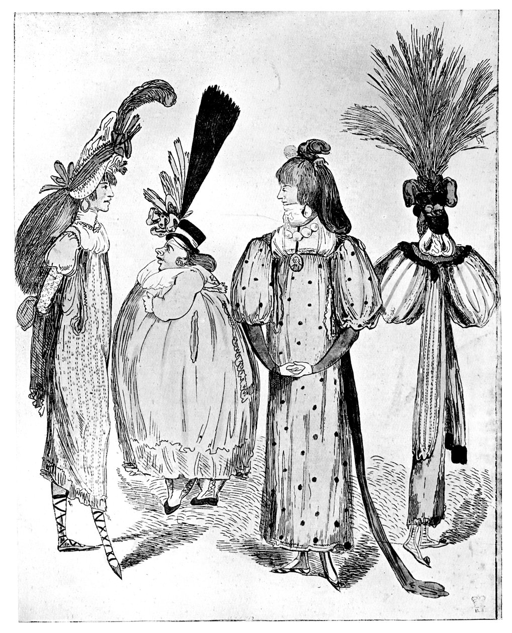 الفساتين واجونرز أو لا الهيئة من 1795 ، 1795 بواسطة غير معروف