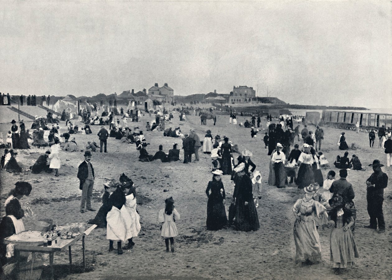 والتون أون ذا نايز - مشهد على الشاطئ ، 1895 بواسطة غير معروف