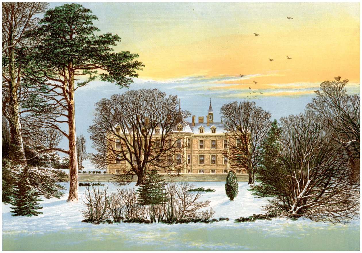 Warter Priory ، بالقرب من Pocklington ، يوركشاير ، منزل عائلة ويلسون ، c1880 بواسطة غير معروف