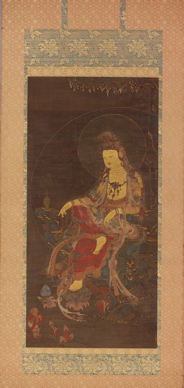 Water-Moon Avalokiteshvara Suwol Gwaneum bosal ، منتصف القرن الرابع عشر. بواسطة غير معروف