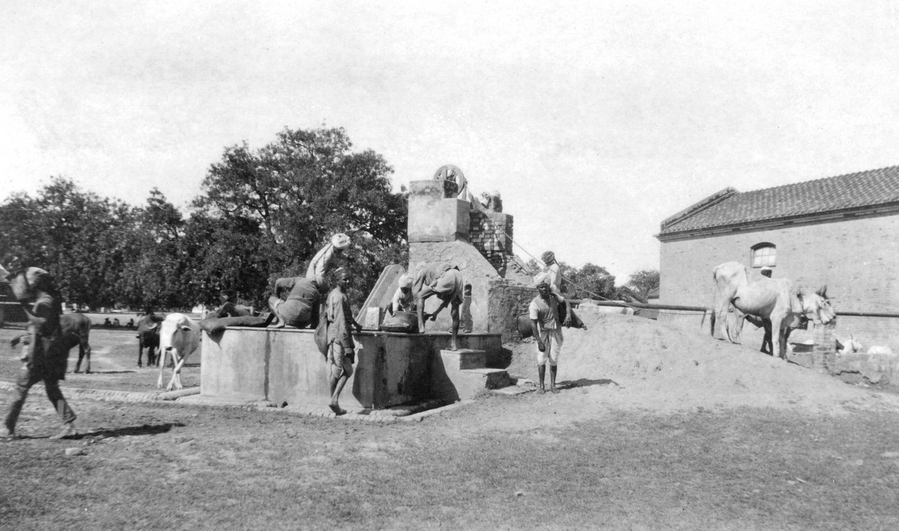 بئر ماء ، ماثورا ، الهند ، 1916-1917 بواسطة غير معروف