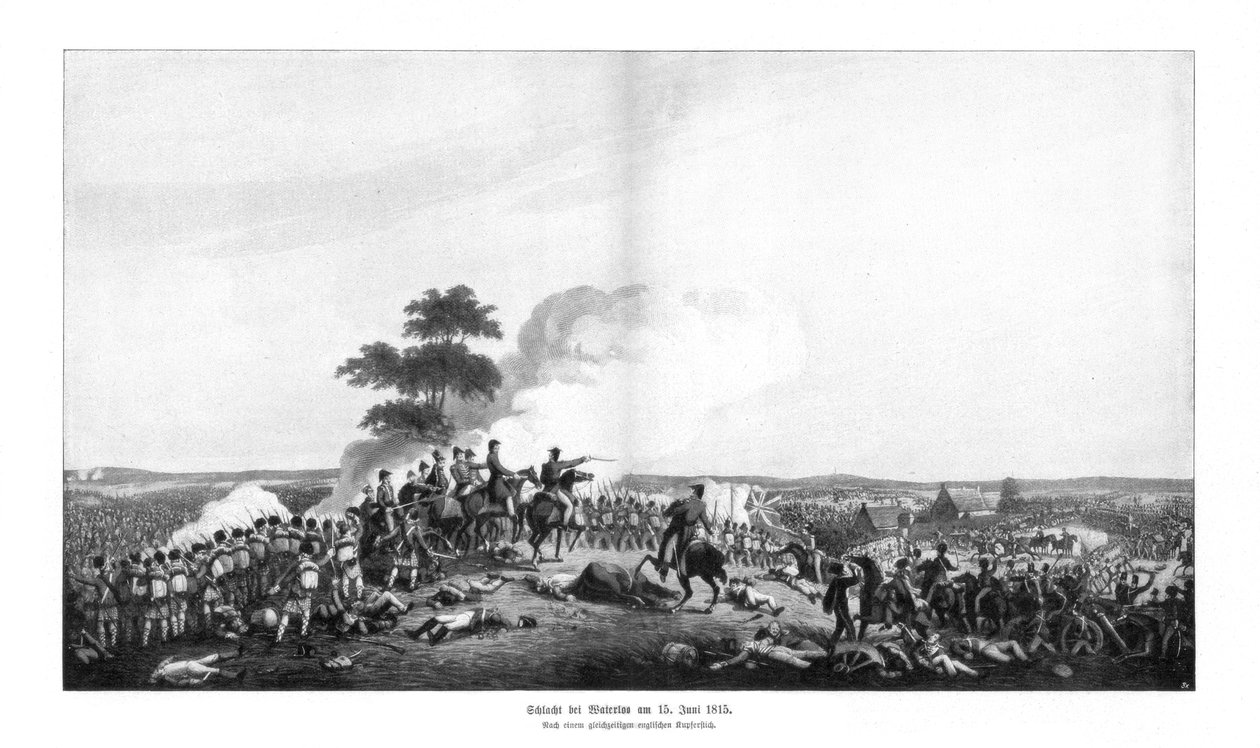 حملة واترلو ، 15 يونيو 1815 ، 1900 بواسطة غير معروف
