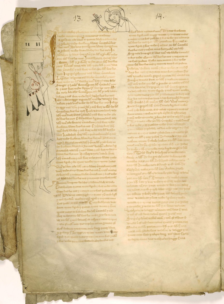 Welf I ، دوق بافاريا من التقليد Weingartensium Codex maior التقليد بواسطة غير معروف