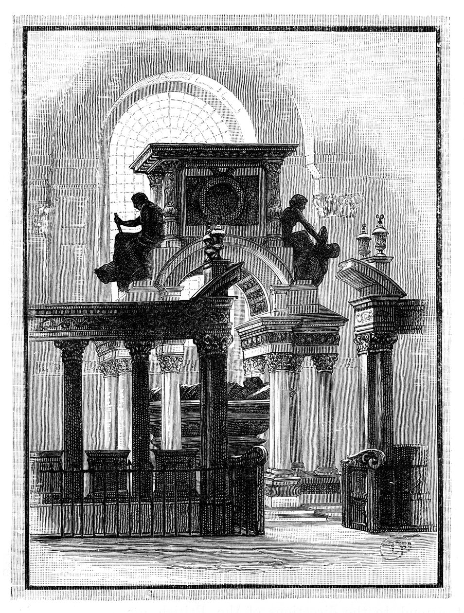 نصب ويلينجتون ، كاتدرائية القديس بولس ، لندن ، c1888 بواسطة غير معروف
