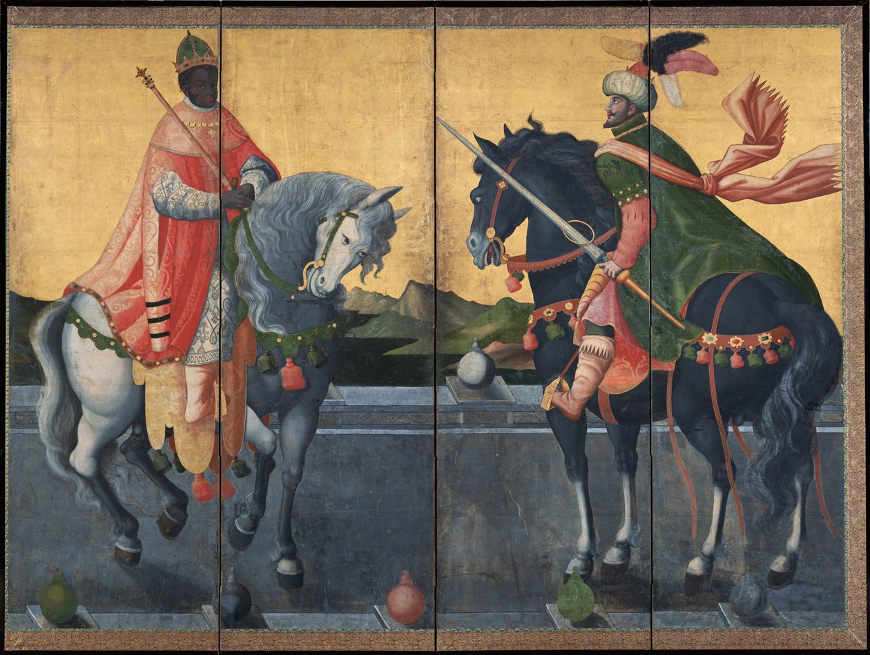 الملوك الغربيون على ظهور الخيل ، الثلث الأول من القرن السابع عشر. بواسطة غير معروف