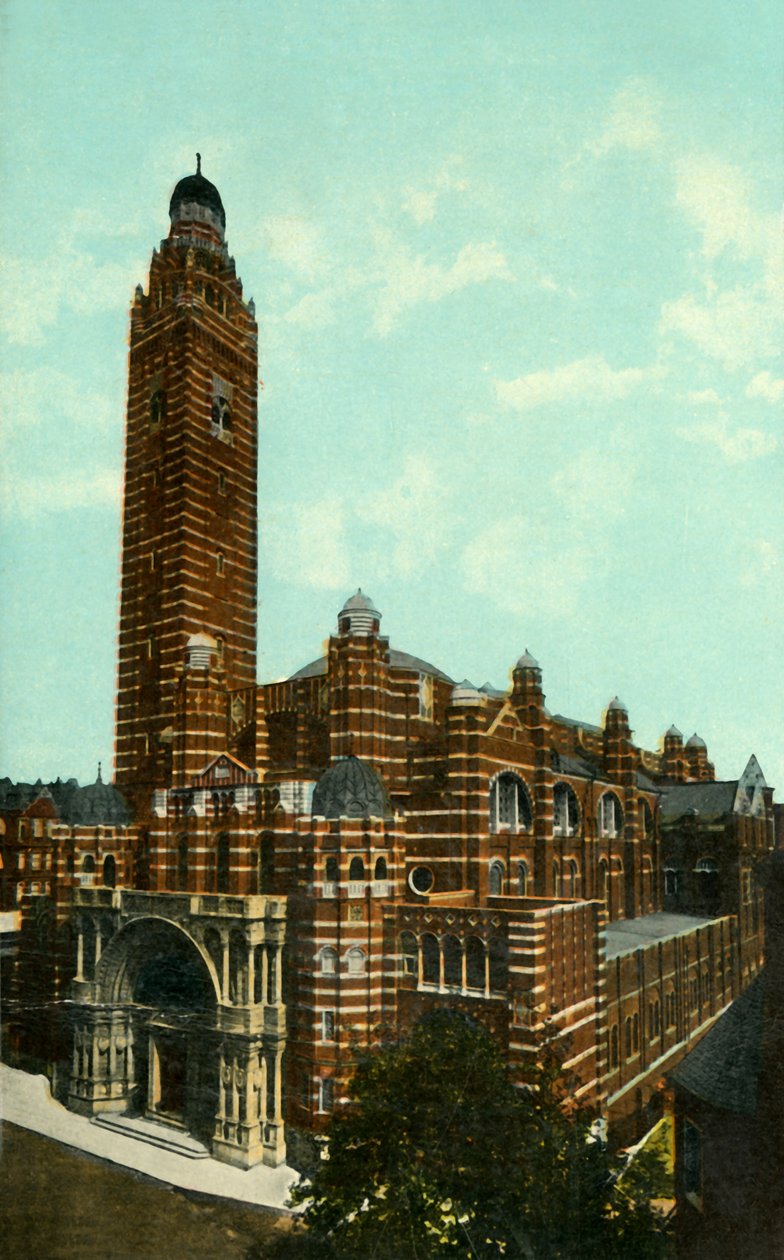 كاتدرائية وستمنستر ، لندن ، c1910. بواسطة غير معروف