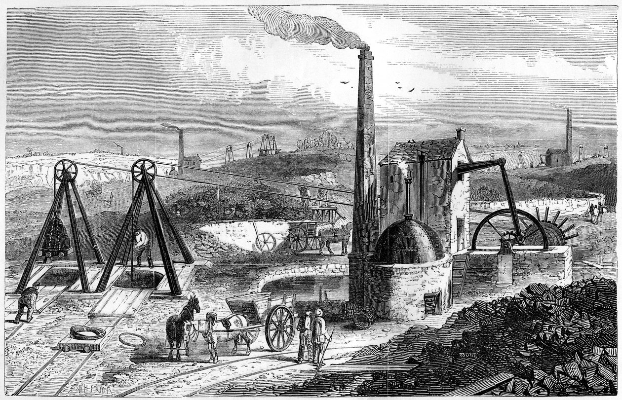 Whimsey ، أو فحم سحب المحرك في فحامات ستافوردشاير ، 1886 بواسطة غير معروف
