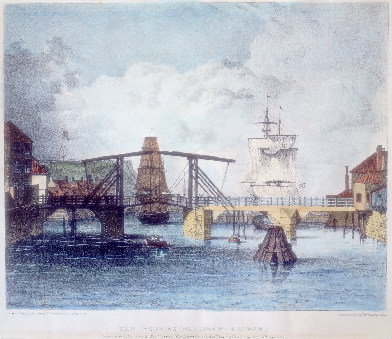 ميناء ويتبي ، يوركشاير ، عند مصب نهر إسك ، c1833 بواسطة غير معروف