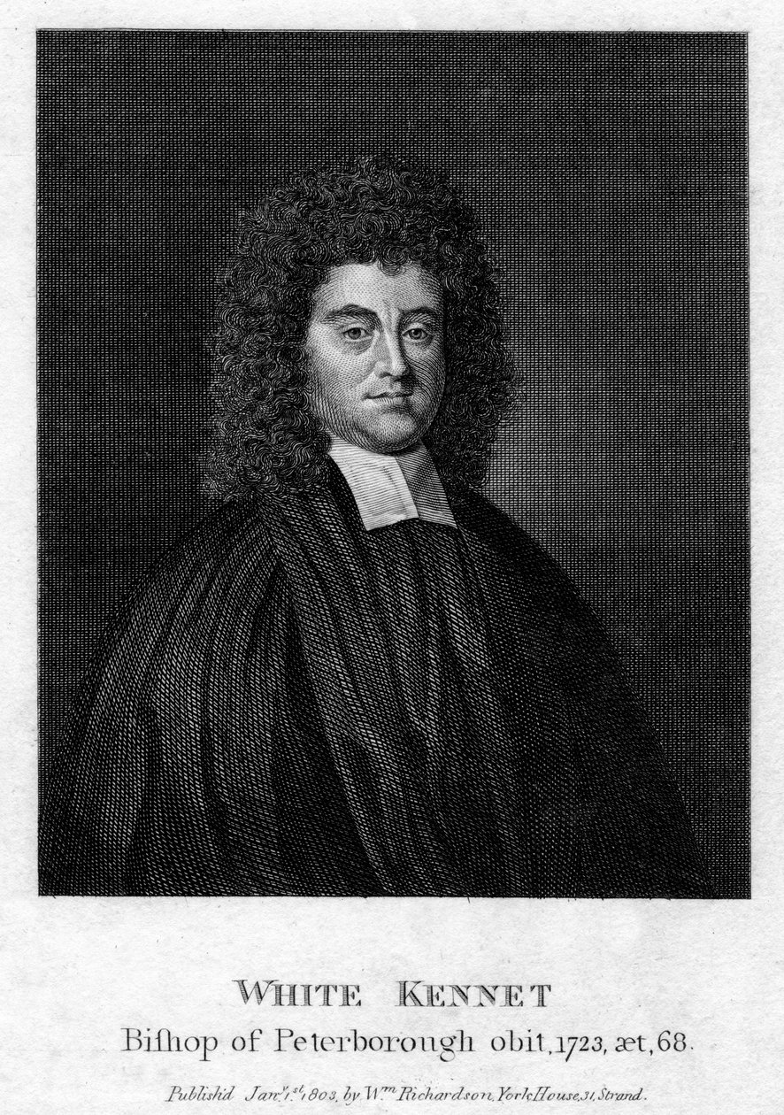 وايت كينيت 1660-1728 ، مؤرخ وأسقف بيتربورو ، 1803 بواسطة غير معروف