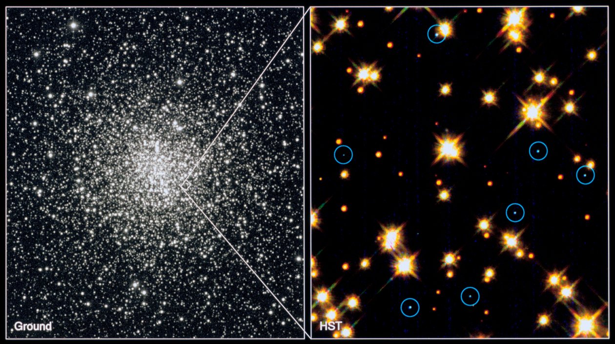 النجوم القزمة البيضاء في Globular Cluster M4H Bond STSCI بواسطة غير معروف
