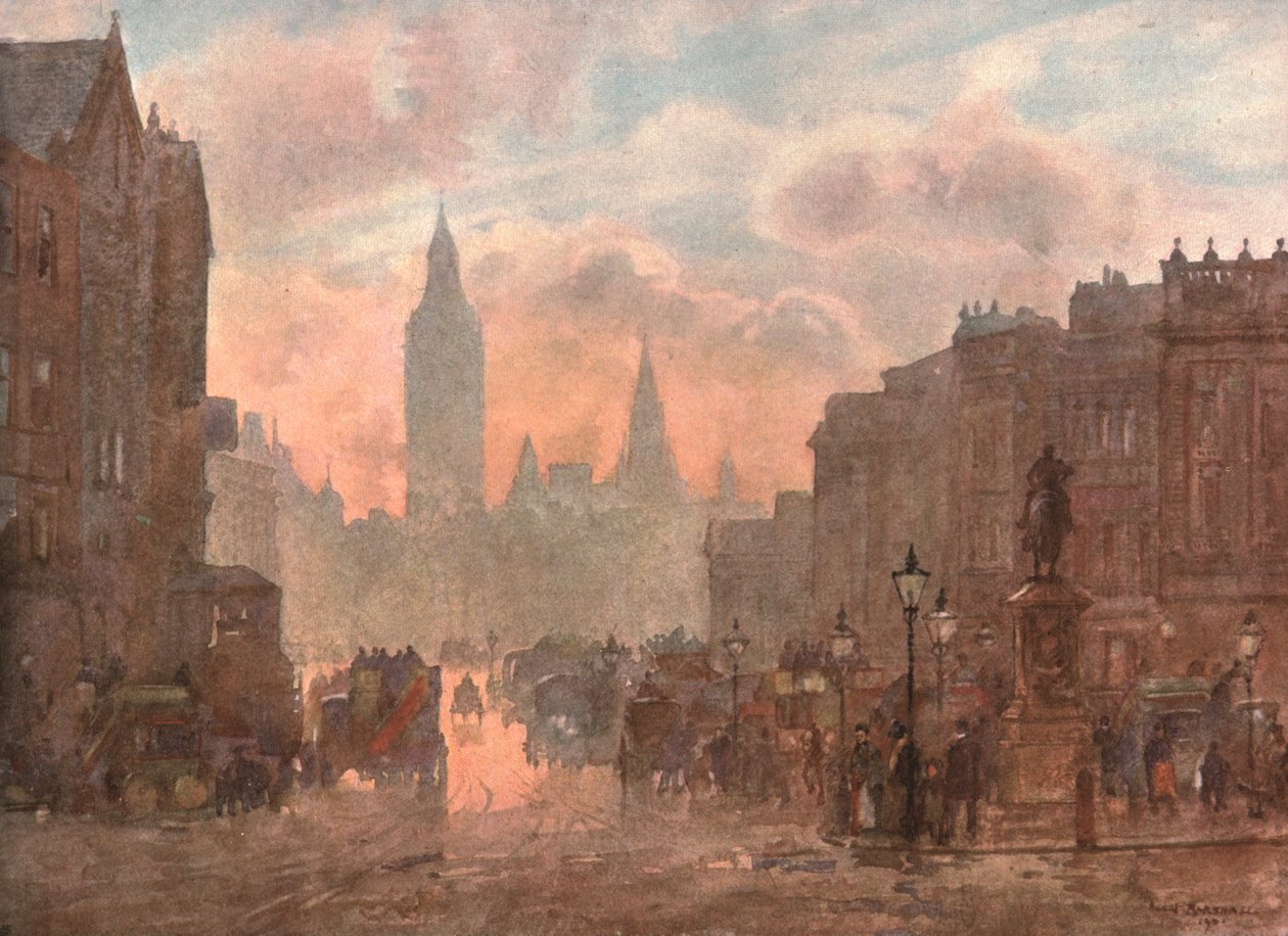 وايتهول من تشارينج كروس ، c1899 ، c1900. بواسطة غير معروف