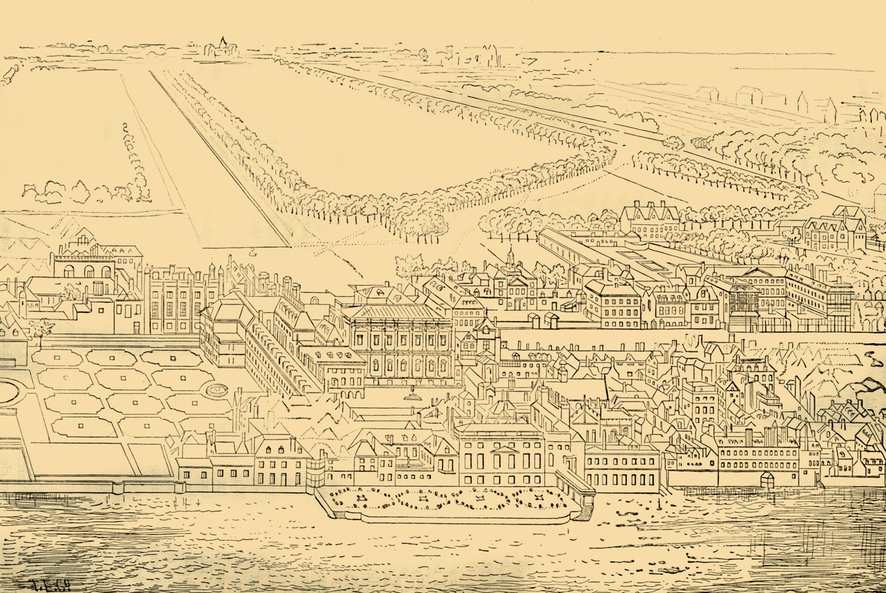 وايتهول ، من النهر ، 1881. بواسطة غير معروف