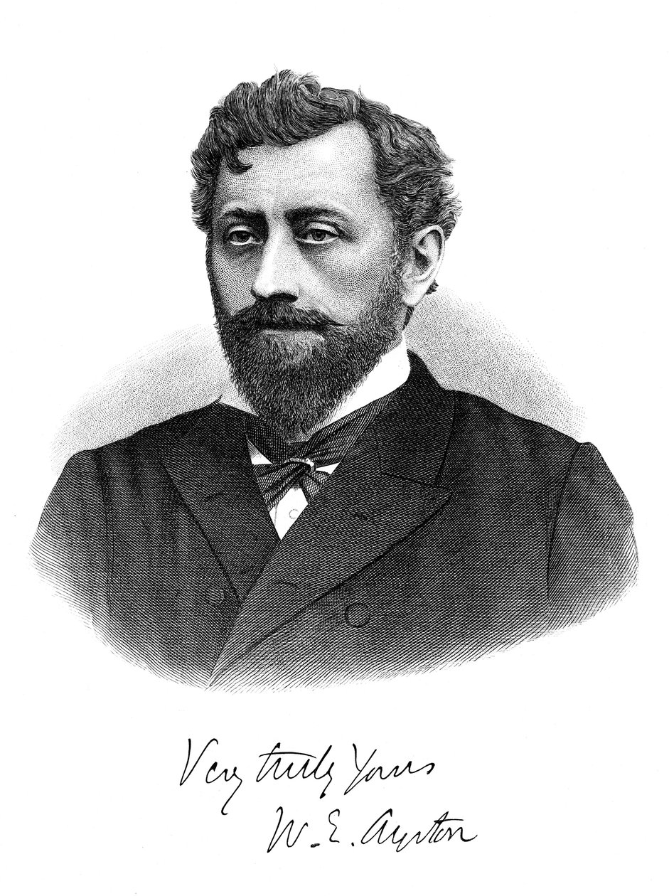 وليام إدوارد آيرتون 1847-1908 ، فيزيائي بريطاني ، مهندس كهربائي ومخترع ، 1892 بواسطة غير معروف