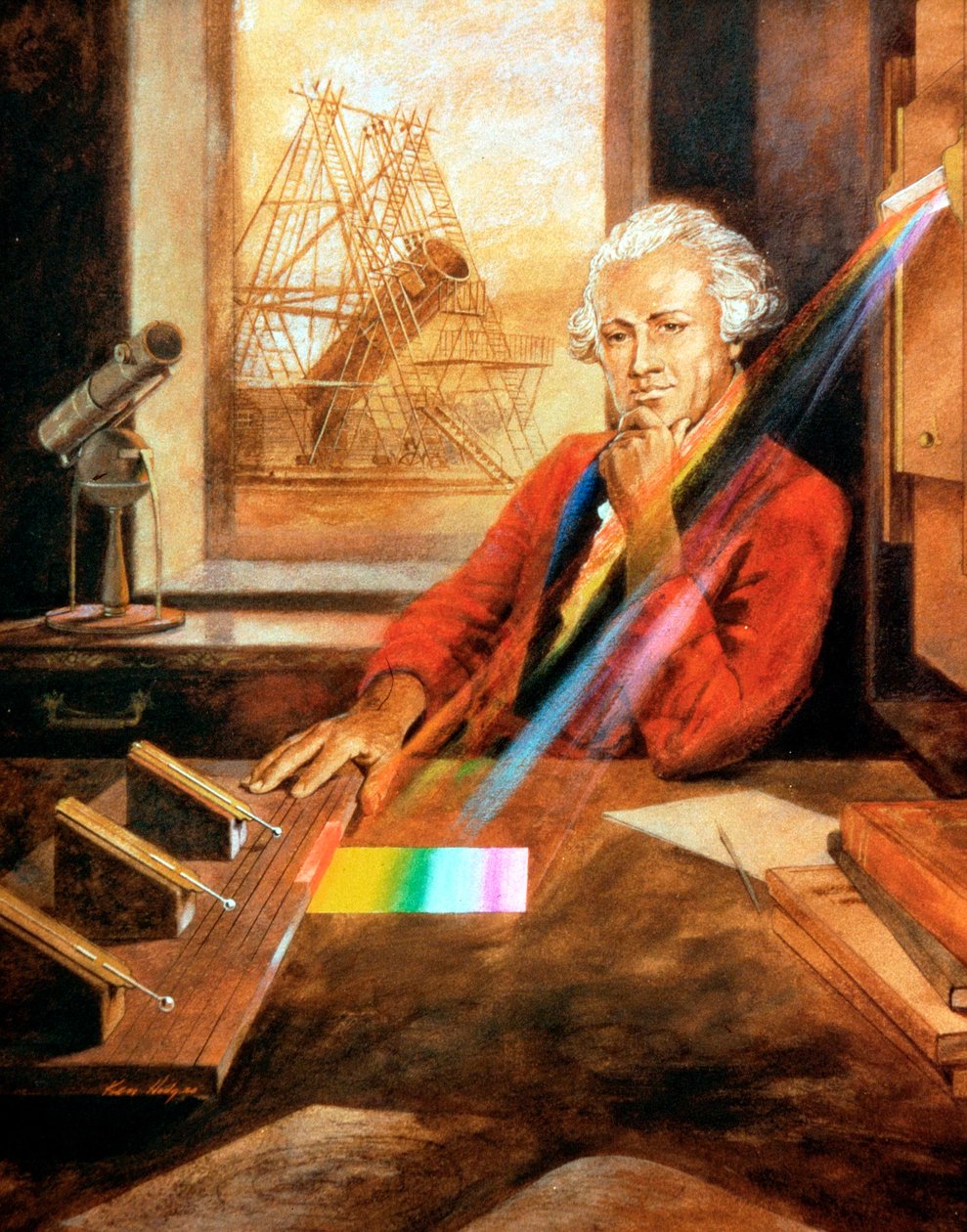 William Herschel 1738-1822 عالم الفلك الإنجليزي المولد بواسطة غير معروف
