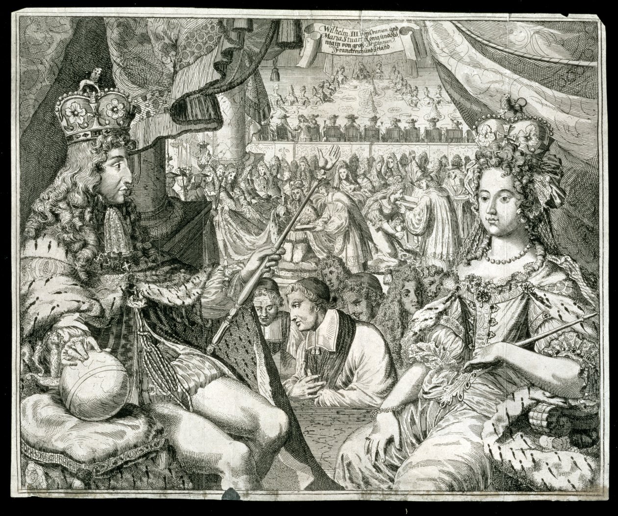 ويليام الثالث وماري الثانية ، ملك وملكة بريطانيا العظمى وأيرلندا ، عام 1689 بواسطة غير معروف