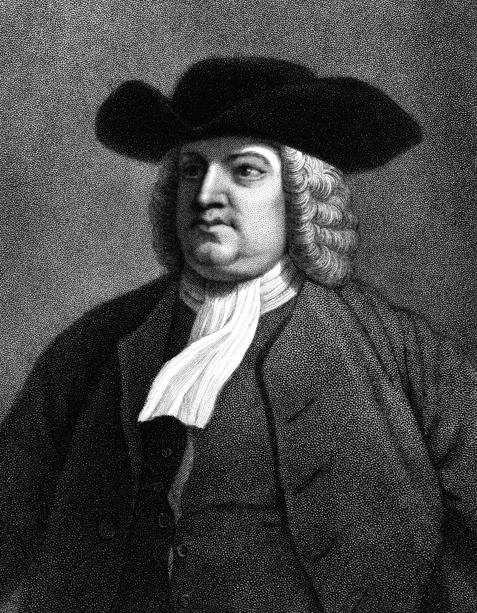 ويليام بين ، عضو إنجليزي في جمعية الأصدقاء ، والمعروف شعبياً باسم الكويكرز ، 1837 بواسطة غير معروف
