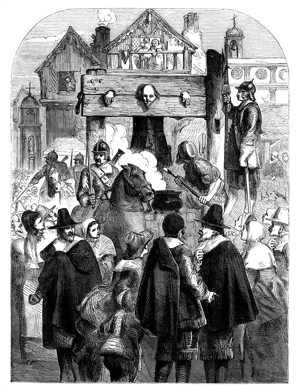 William Prynne 1600-1669 in the pillory، c1902 بواسطة غير معروف
