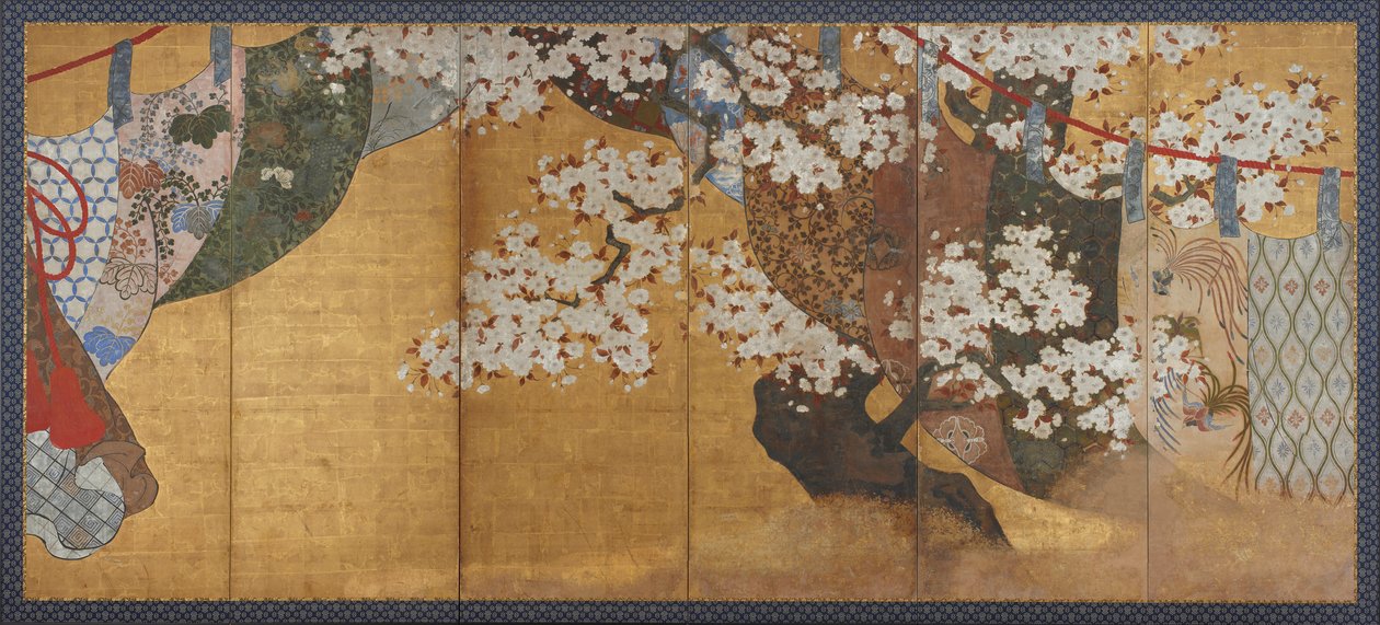 حاجب الريح وشجرة الكرز ، فترة إيدو ، 1615-1868. بواسطة غير معروف