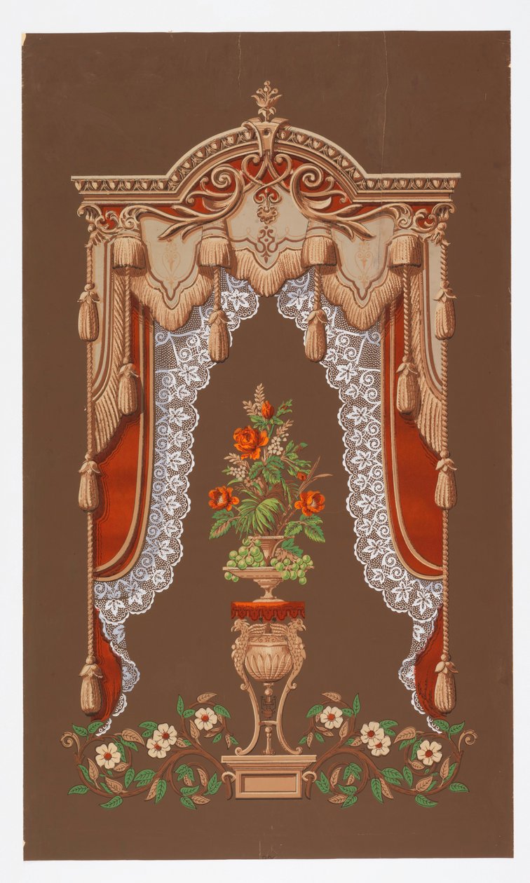 ستائر النافذة (الولايات المتحدة الأمريكية) ، كاليفورنيا. 1860 بواسطة غير معروف