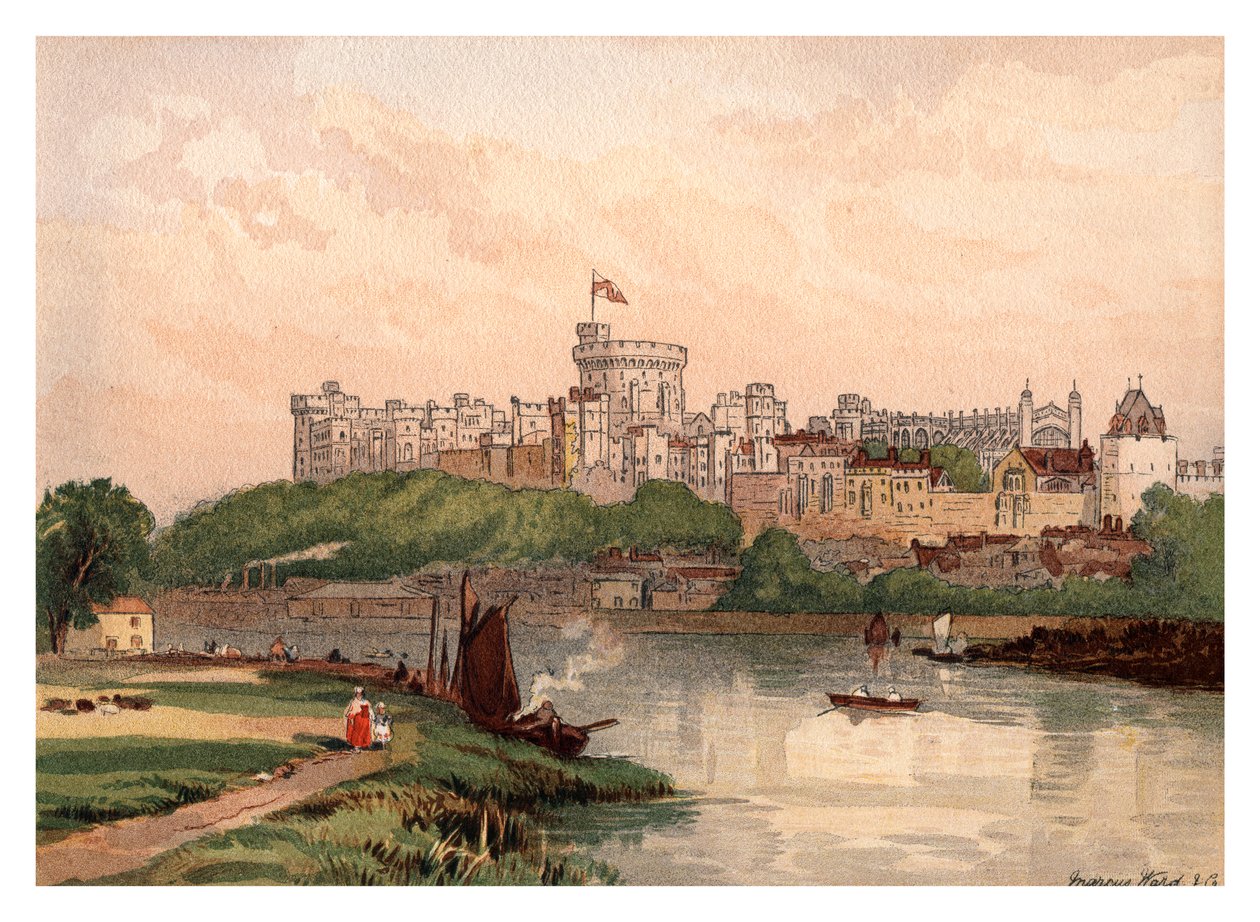 قلعة وندسور ، 1880 بواسطة غير معروف