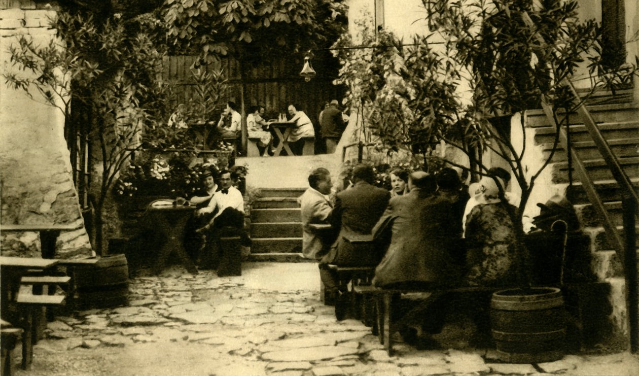 مصنع نبيذ في Grinzing ، فيينا ، النمسا ، c1935. بواسطة غير معروف