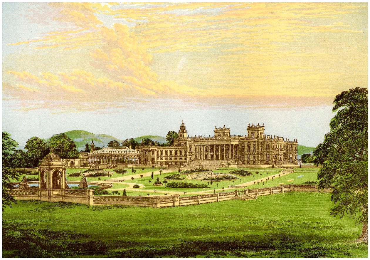 Witley Court ، Worcestershire ، موطن إيرل دادلي ، c1880 بواسطة غير معروف