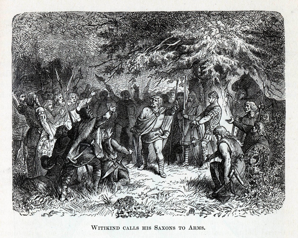 Wittekind يدعو ساكسون له إلى الأسلحة ، 1882 بواسطة غير معروف