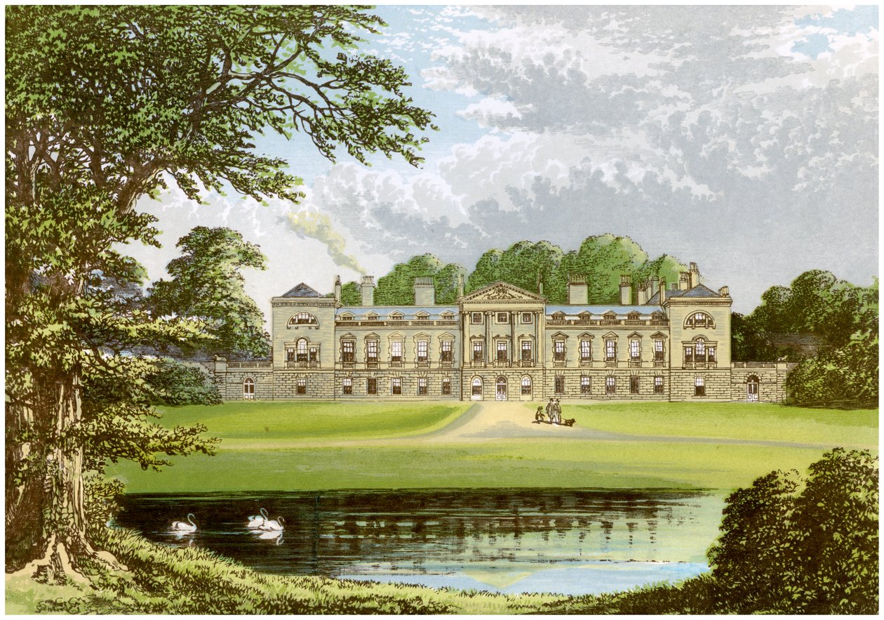 دير Woburn ، Bedfordshire ، موطن دوق بيدفورد ، c1880 بواسطة غير معروف