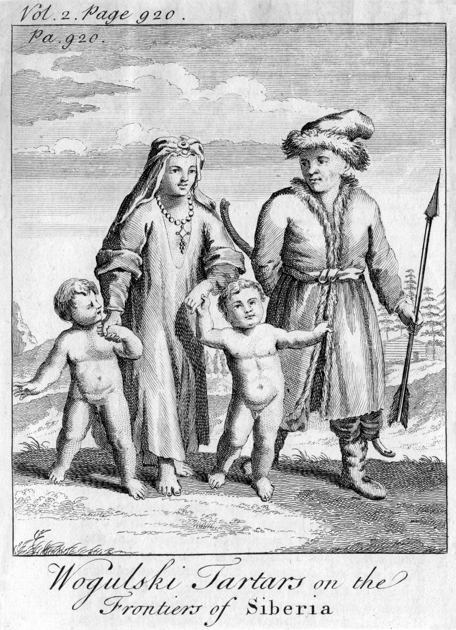 فطائر Wogulski على حدود سيبيريا ، c1740 بواسطة غير معروف