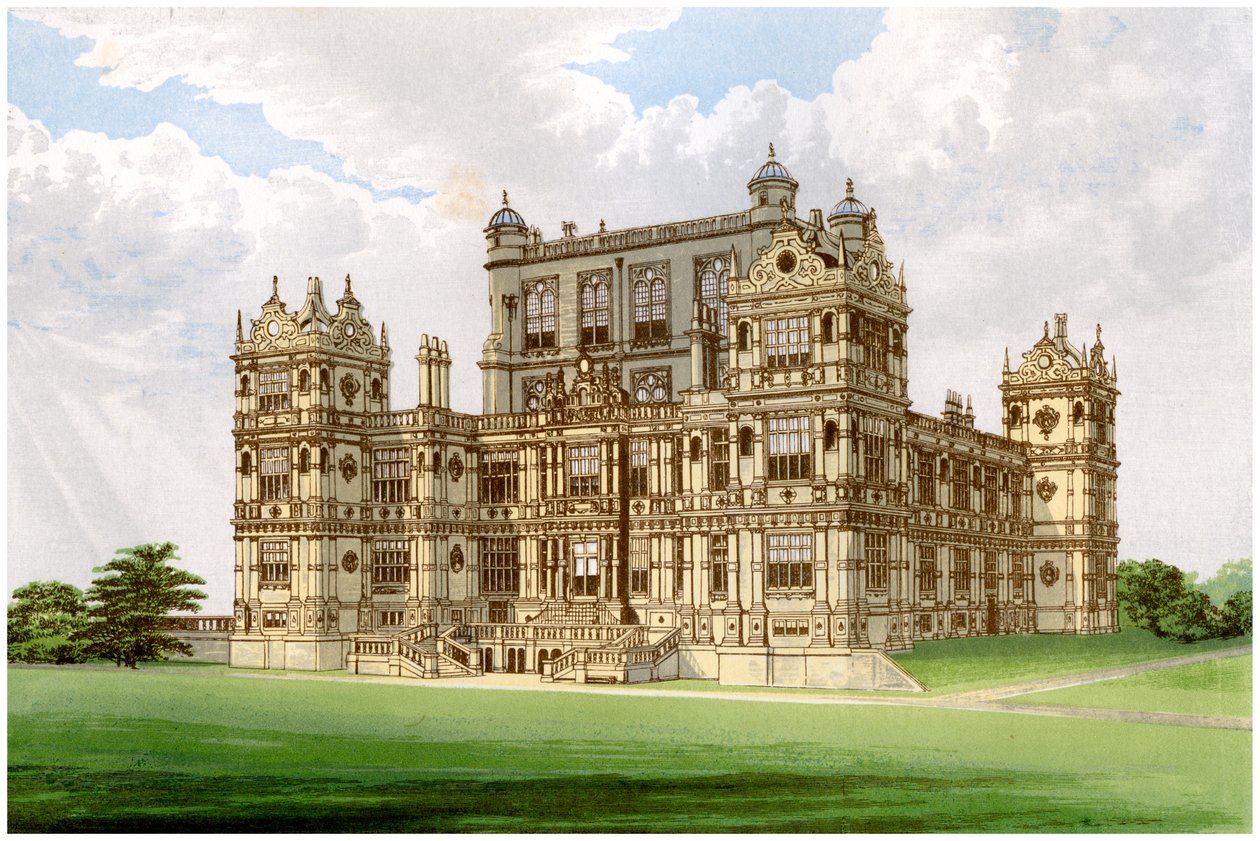 Wollaton Hall ، نوتنغهام ، نوتنغهامشاير ، منزل اللورد ميدلتون ، c1880 بواسطة غير معروف