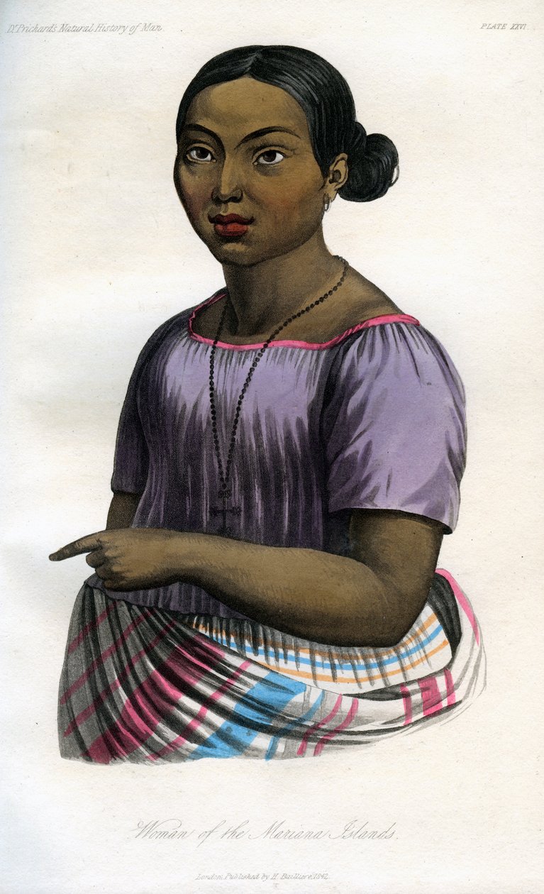 امرأة من جزر ماريانا ، 1848 بواسطة غير معروف