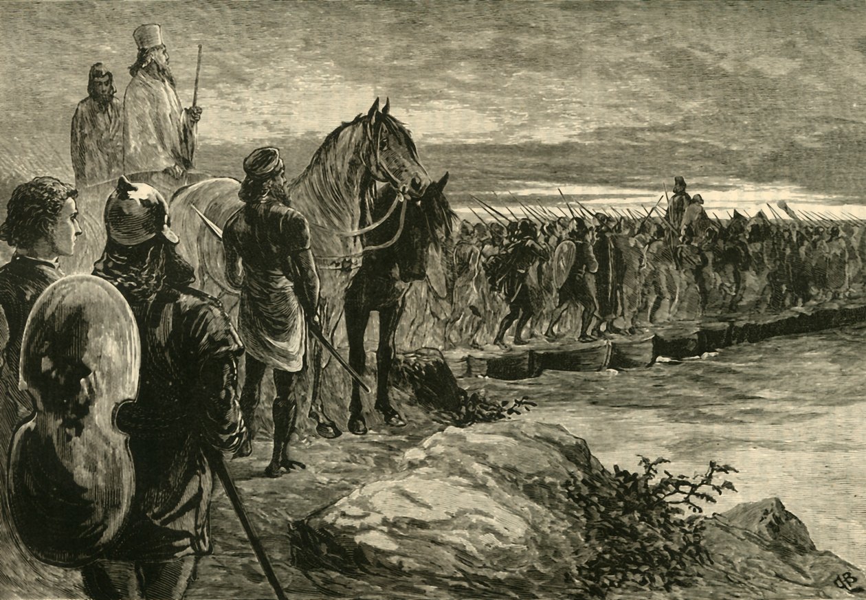 Xerxes Crossing The Hellespont ، 1890. بواسطة غير معروف