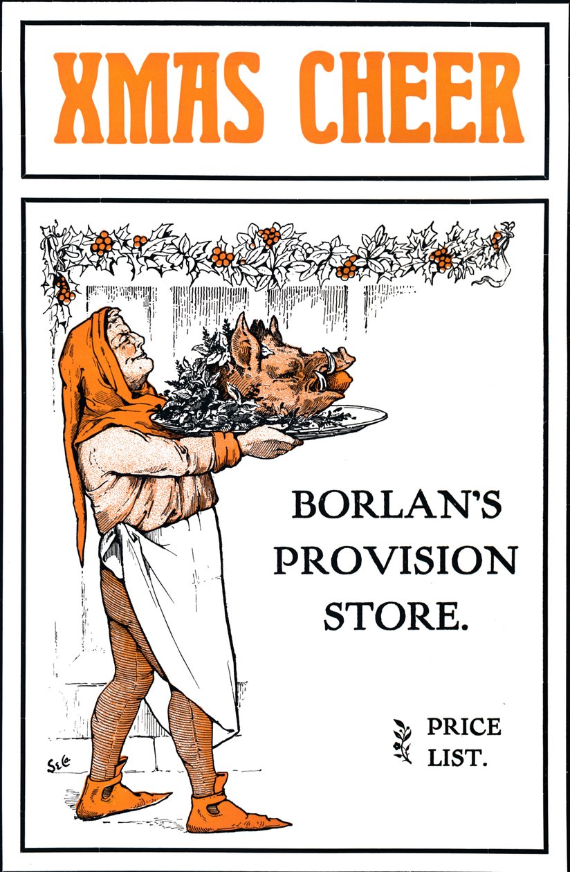 Xmas Cheer - Borlans Provision Store ، 1909. بواسطة غير معروف