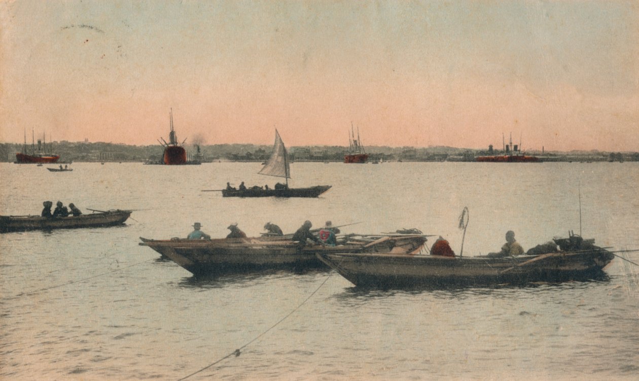 ميناء يوكوهاما ، اليابان ، c1918 بواسطة غير معروف